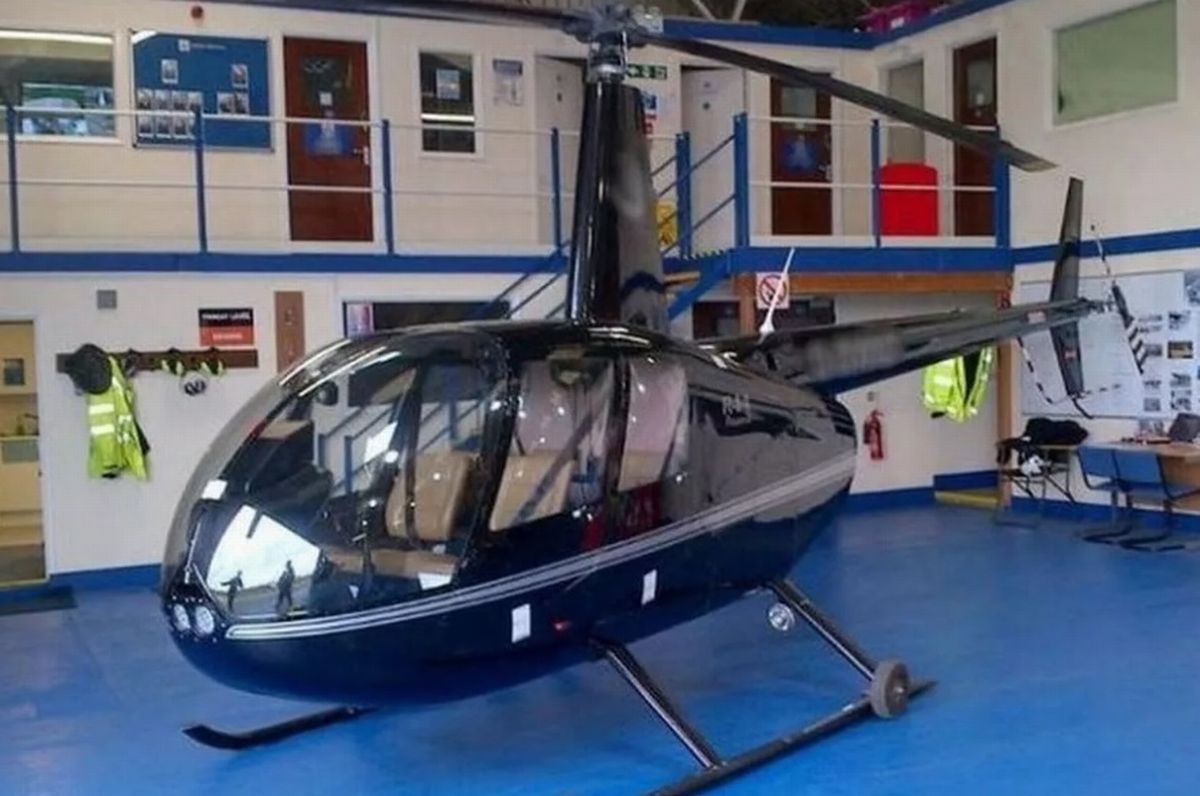 The helicopter used as part of the drugs ring led by Lance Kennedy 
