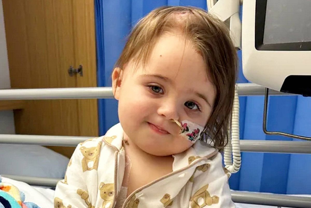 Toddler Capri in hospital