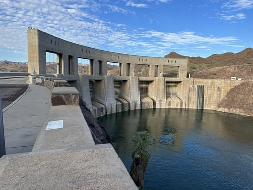 'Parker Dam,' Northeast of Parker, Arizona, 2023. Digital photograph. Photo: Dean Michel. From the 2025 Carter Manny Writing Award dissertation, “A Watery Grave in the Desert: Termination, Survivance, and the Chemehuevi Indian Tribe,” by Dean Michel (Florida State University)