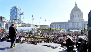 Civic Center Plaza in San Francisco is set to host a fight with a world-record crowd of 150,000