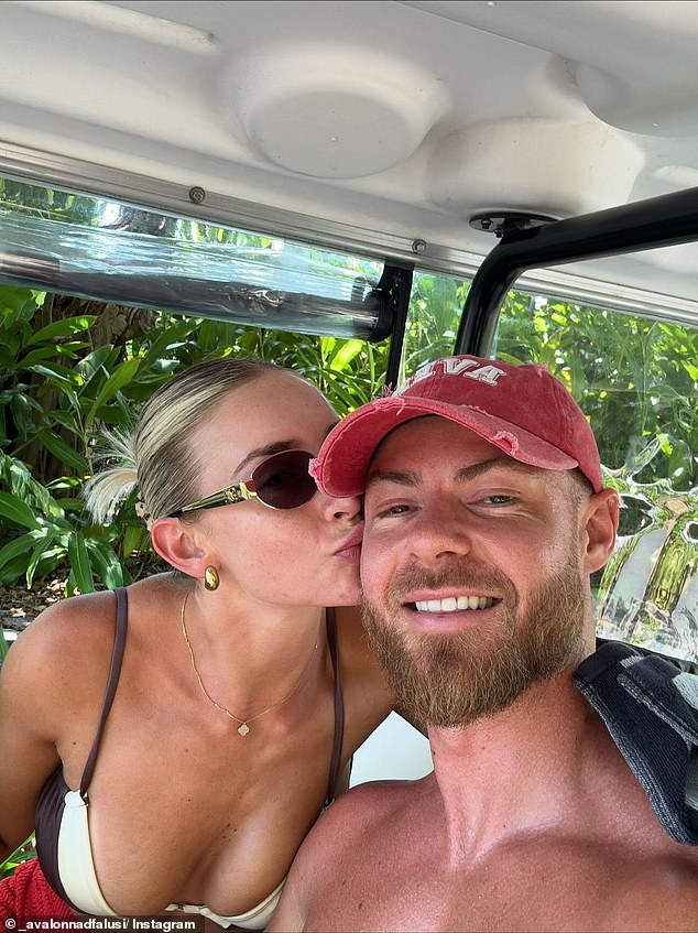 Adam, 35, who owns online health and fitness app Evidence Based Training, and Avalon, 25, announced their romance online last January. (Both pictured)
