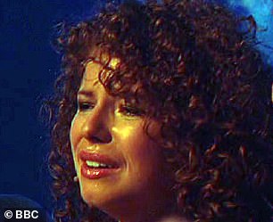 Jessie (pictured) was in floods of tears on the results show