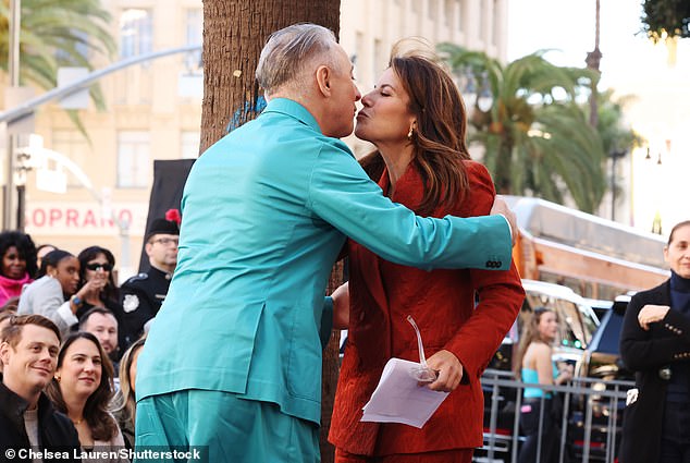 The pair shared a sweet on-stage kiss, and Lewinsky even delivered a heartfelt speech honoring Cumming - cementing the fact that yes, these two really are pals