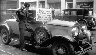 A bankrupt investor in New York tries to sell his car after 1929 crash