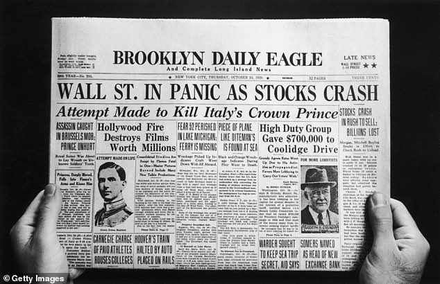 A staggering 13 million people were thrown out of work. Thousands of community banks across the 48 states would eventually fail. Demoralising ‘Hoovervilles’, shanty towns for dispossessed Americans without homes, jobs or income, sprang up around the country