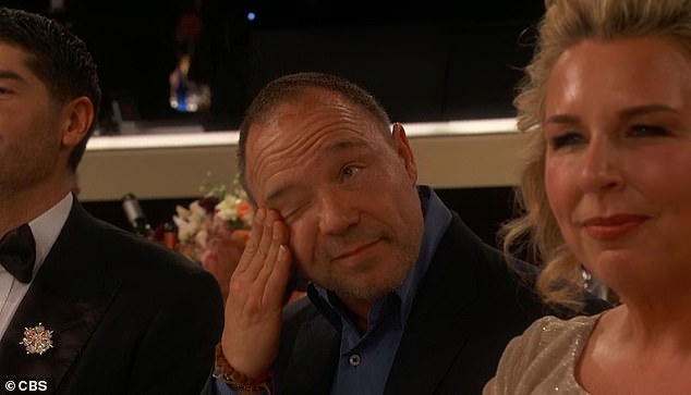 Stephen had been left in tears as he watched his young co-star Owen accept his award