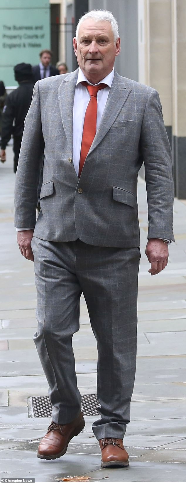 Gary MacDougall outside High Court after a hearing in the dispute over estate of his mother Jeanne MacDougall