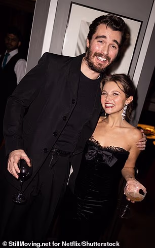 They also flashed a smile for the camera