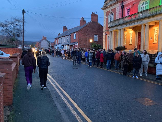 So many people wanted to attend the public meeting at Hafod Colliery Club that it was eventually moved outdoors