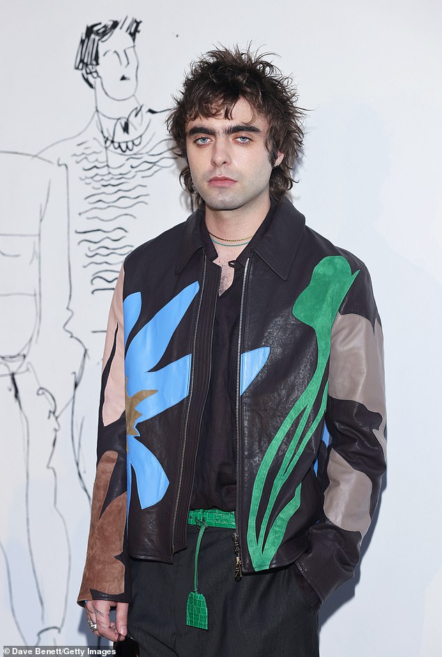 Across the street, Lennon Gallagher was pictured at Paul Smith's trendy runway show