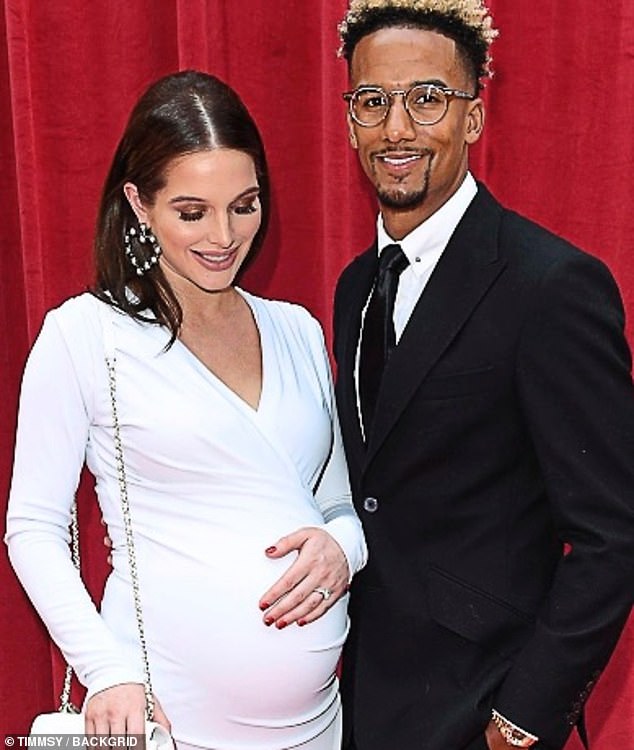 Helen with her ex-fiancé, footballer Scott Sinclair, in 2018