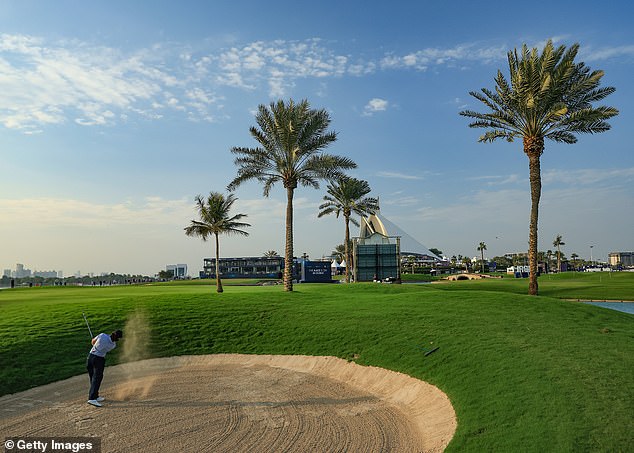 Fleetwod plays out of a bunker in Dubai. 'I'm playing where I feel like I can still chase my dreams,' he says. 'And I'm in the best place to be the best golfer I can be. Other people may feel differently'