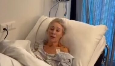 Angie Best has shared a health update on her chemotherapy treatment on Wednesday as she lay in a hospital bed
