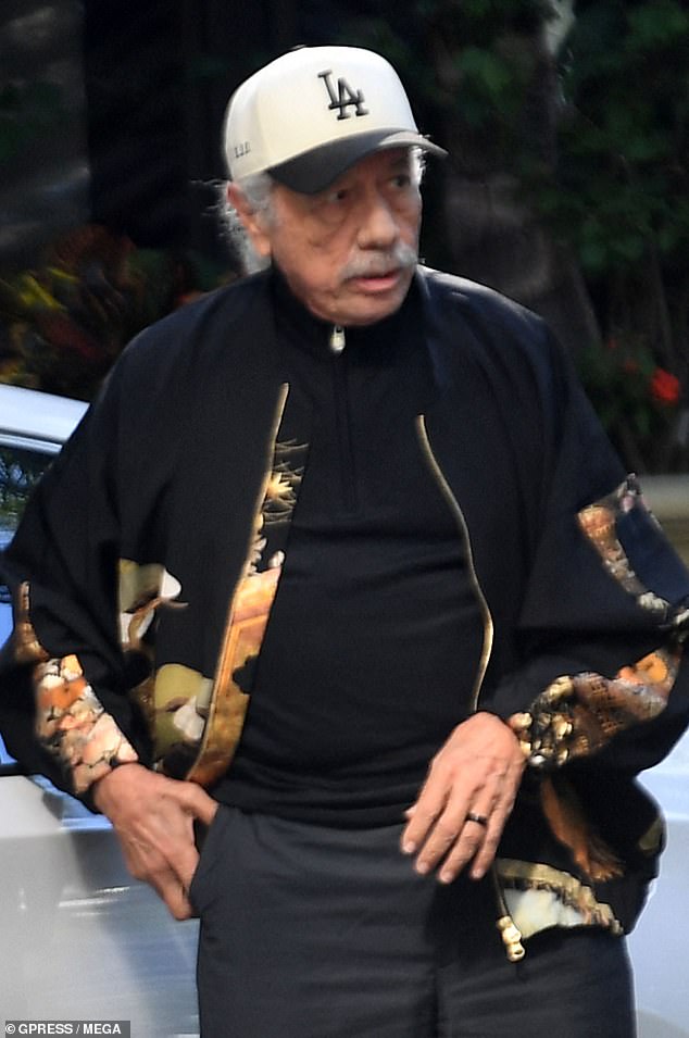 The silver-haired star was spotted stepping out in Los Angeles on Saturday, looking worlds away from the brooding characters that made him famous decades ago