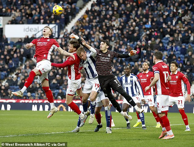 Max O'Leary played against West Brom in Bristol City's 2-1 win over Christmas