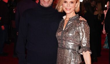 Emilia Fox with TV producer Jonathan Stadlen. They had a ¿life-changing¿ whirlwind relationship after meeting in 2021, she says... but reveals she has been single for a year