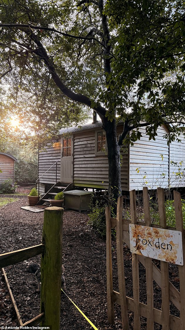 Sharing a glimpse into the wholesome celebrations, the star also showed off the inside of their £427-per-night accommodation in the woods