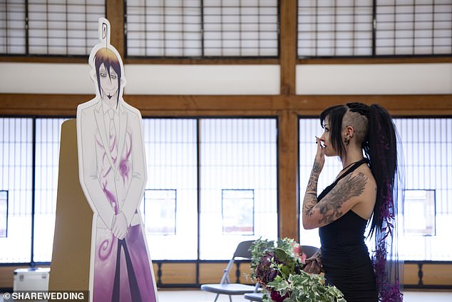 The ceremony took place at Rinkokaku in Gunma, a mountainous, landlocked prefecture on Japan¿s Honshu Island. Photo courtesy of Dis and Share Wedding