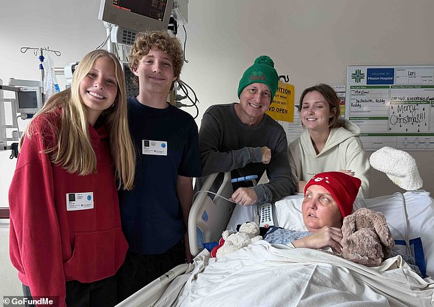 Lori seen in hospital with her triplets Jake Christopher, Ashley Lynn, Ellie Gene, each carrying an older sibling's middle name