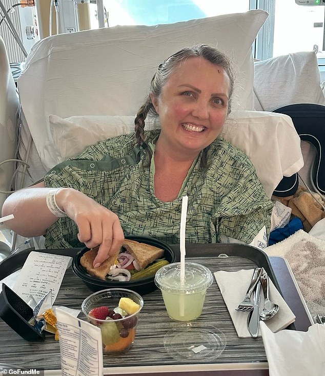 Chris said Lori's diagnosis came after he noticed she was 'getting more clumsy', and would accidentally run into walls, stub her toe, and drop drinking glasses on a more regular basis - before her 'mouth started to droop a little bit... it became too much to ignore'