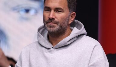 Anthony Joshua may never box again following his car crash, according to his promoter Eddie Hearn (pictured)