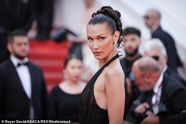 Ponytails can strain hair follicles if they're pulled very tightly, like this one on Bella Hadid