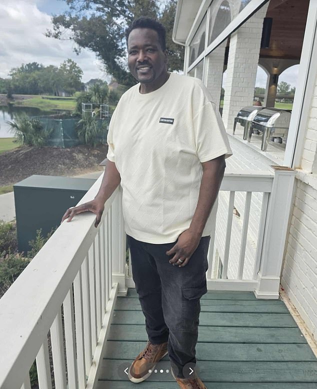 In a statement to the Daily Mail, Aaron's manager, Katrina Fristoe, said he was 'receiving excellent medical care' and is with family; Aaron is pictured in 2025 after losing 200 pounds