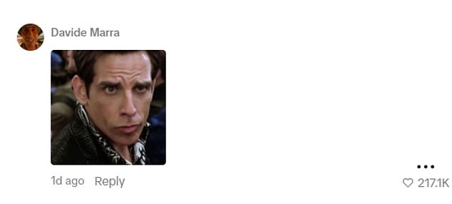 Fans even went as far as to compare him to Ben Stiller's character Derek in the hit 2001 comedy movie Zoolander, in which he stars as a brainless model whose number one male model status is upended by newcomer Hansel, played by Owen Wilson