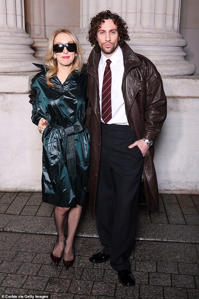 Aaron Taylor-Johnson appeared to give fans 'the ick' as he and his wife Sam stepped out for the Saint Laurent show during Paris Fashion Week on Tuesday