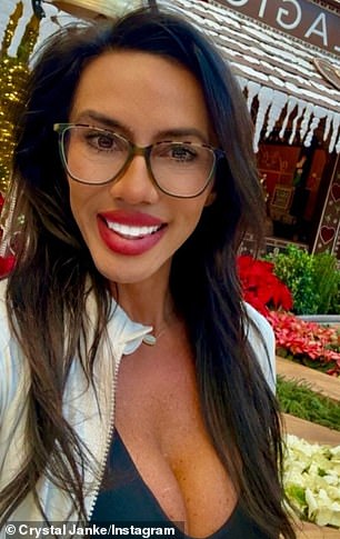 Crystal, who runs a successful fitness business in Galveston, Texas, said Andrews was 'living two different lives'