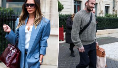 Victoria and David Beckham are a true power couple with coordinated Birkin bags in Paris