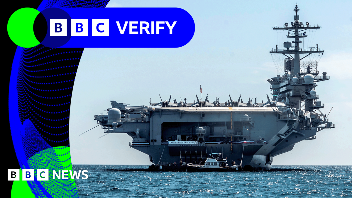 BBC Verify: What tracking data and satellite imagery can tell us about US forces in the Gulf