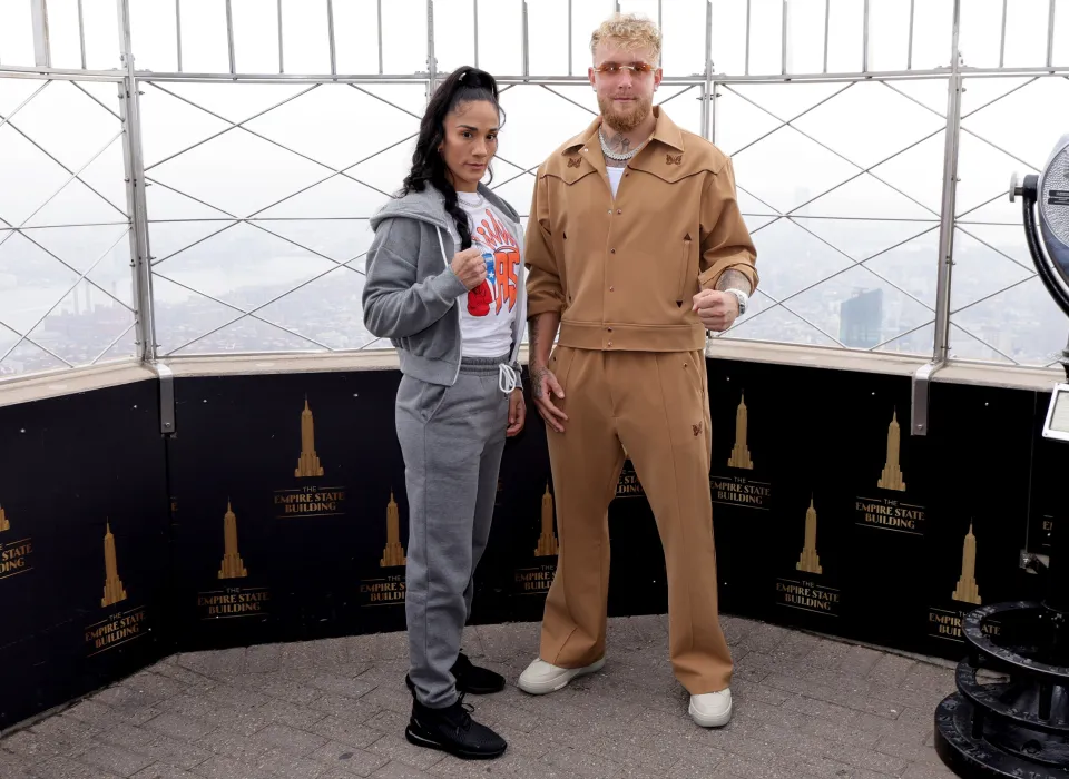 Amanda Serrano and Jake Paul