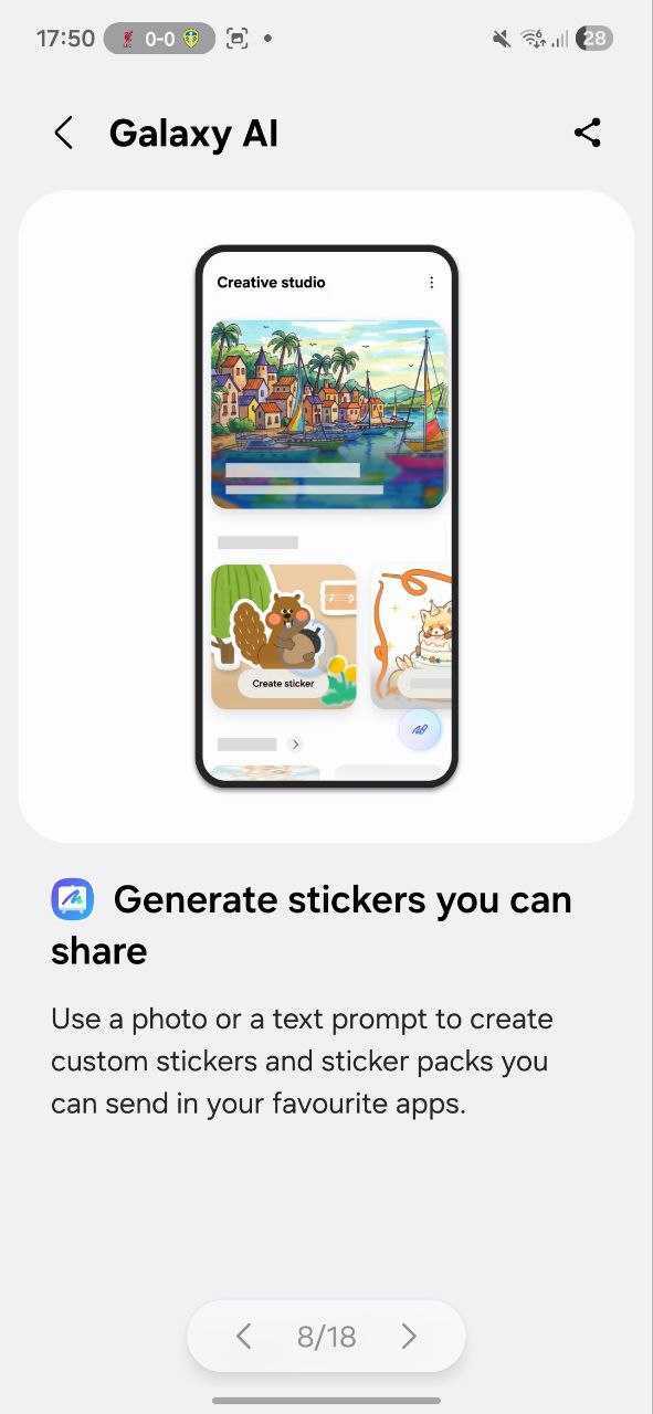 Galaxy AI custom sticker packs One UI 8.5
