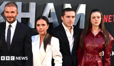 Nicola Peltz smiling, she has her long red/brown hair down.