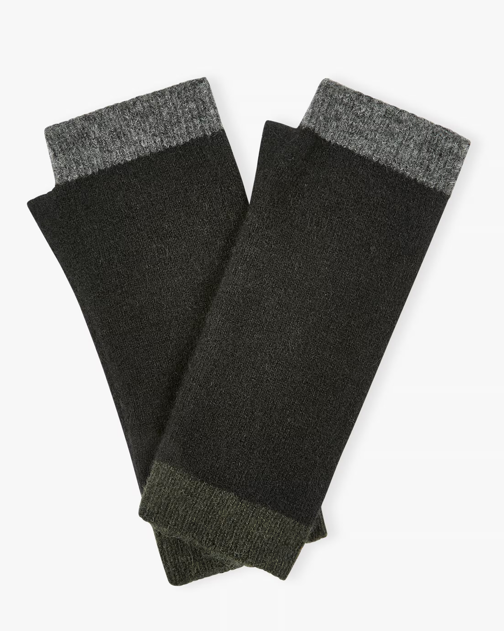 Alpaca Colour Block Wristwarmers