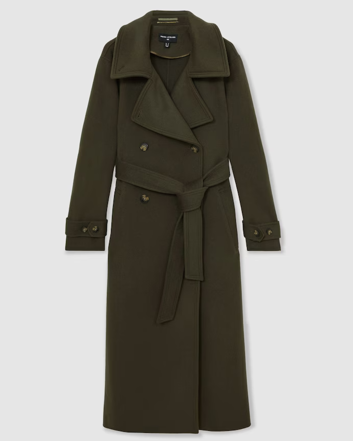 Scarlett Atelier Wool Belted Blindseam Coat