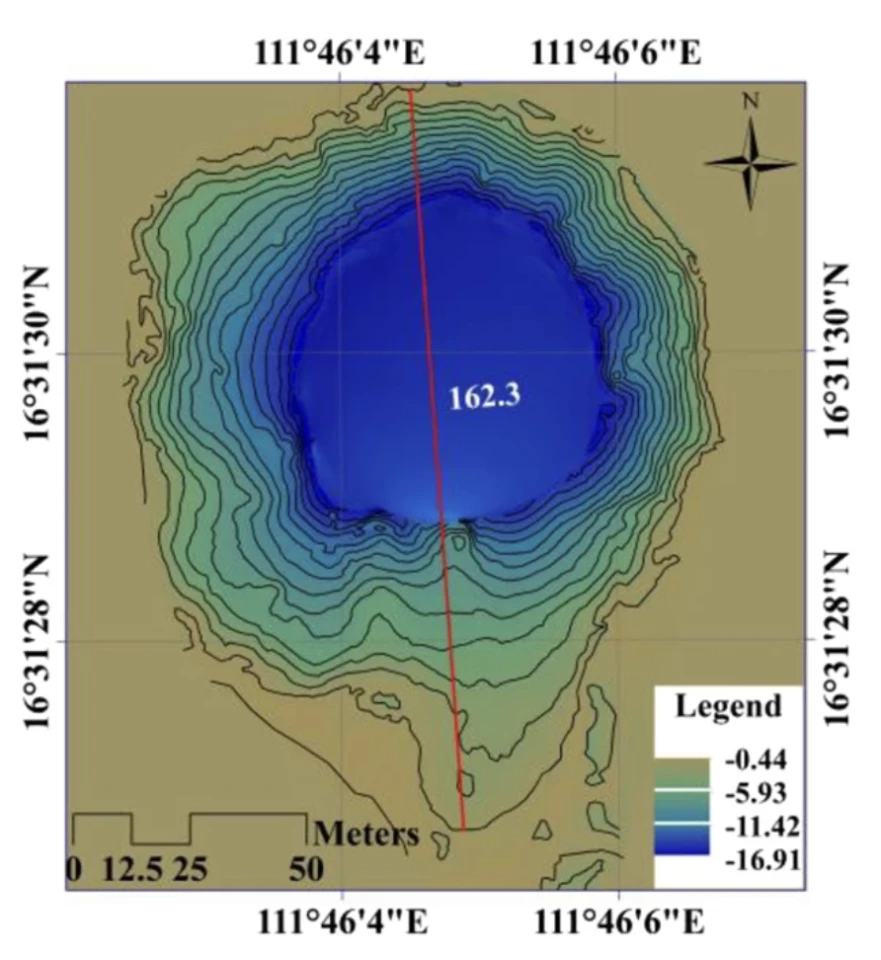 The Dragon Hole's external shape