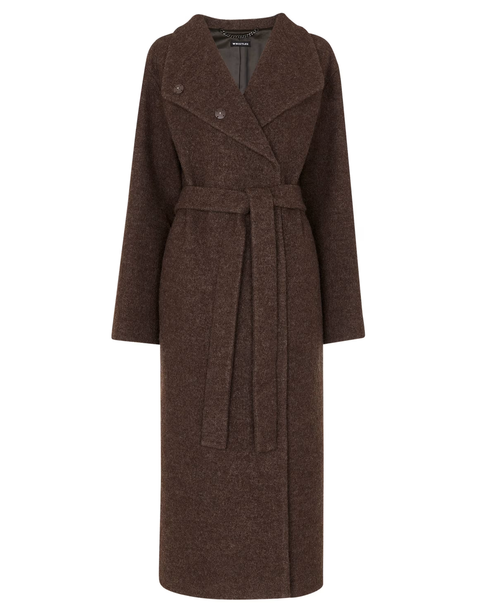 Morgan Funnel Neck Pure Wool Coat