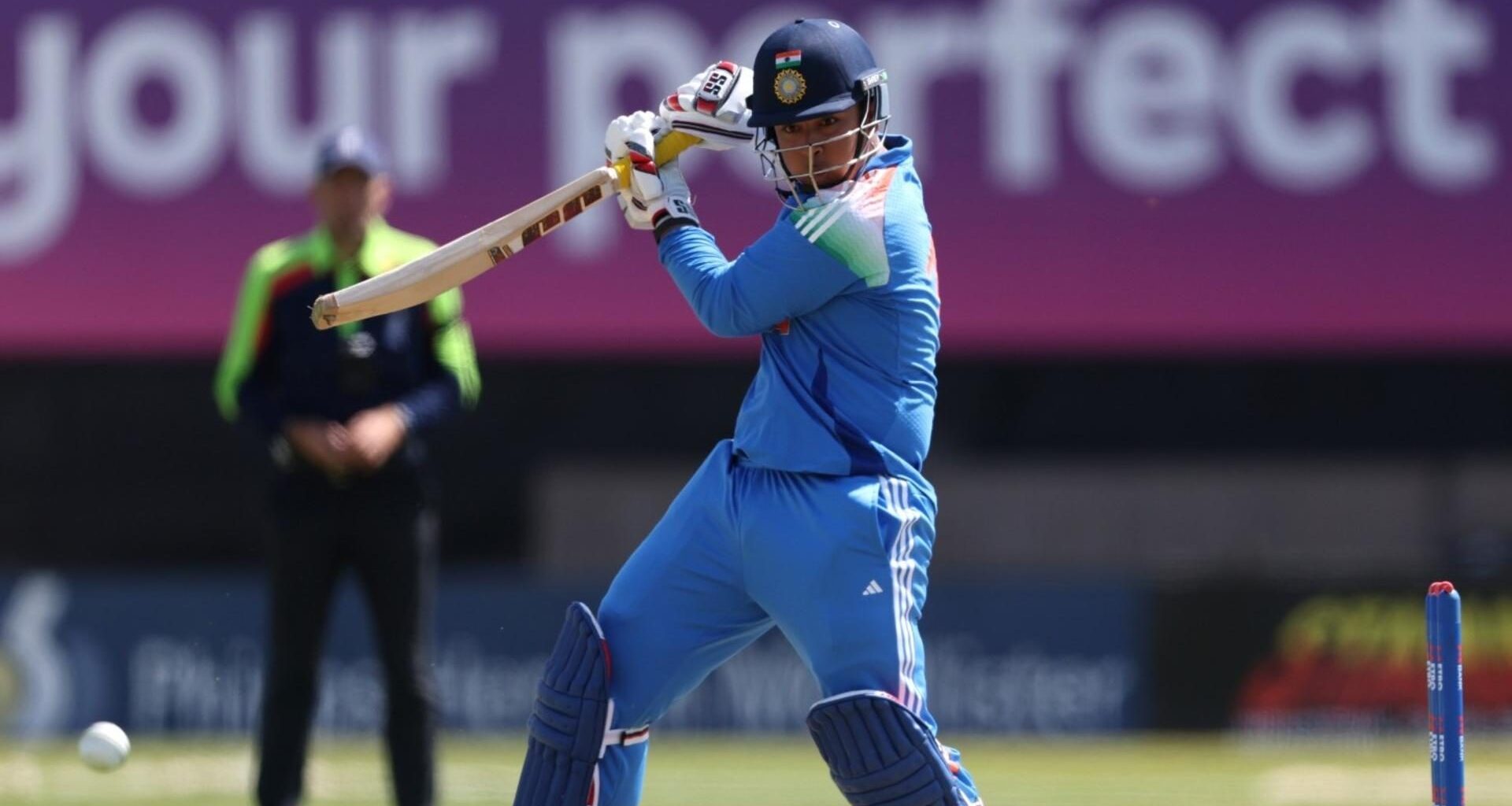 Vaibhav Suryavanshi batting for India U19s