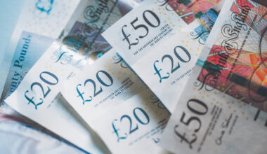 Stacks of various currency bills symbolizing financial news and economic trends on a business website