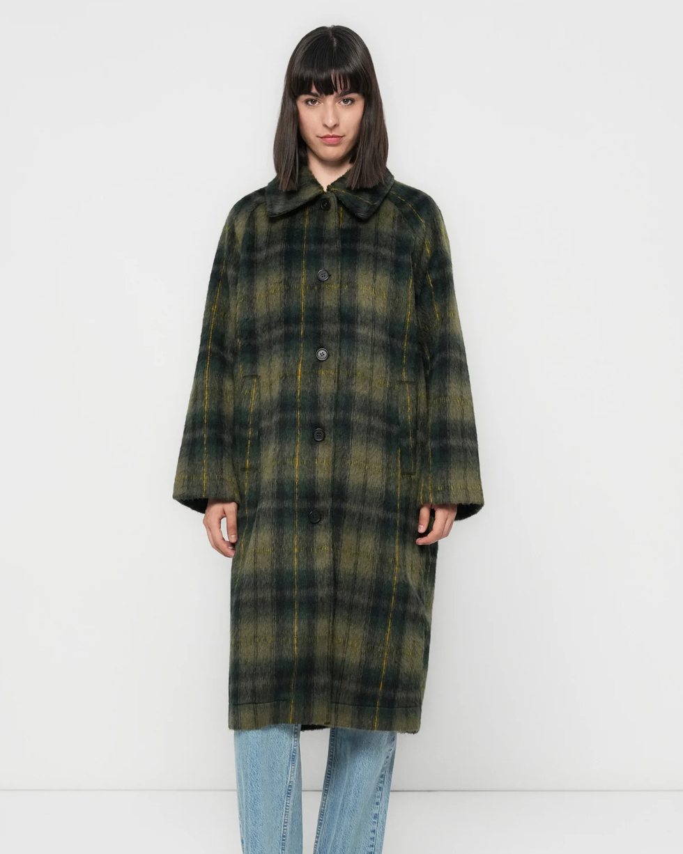 Brushed Wool Look Coat