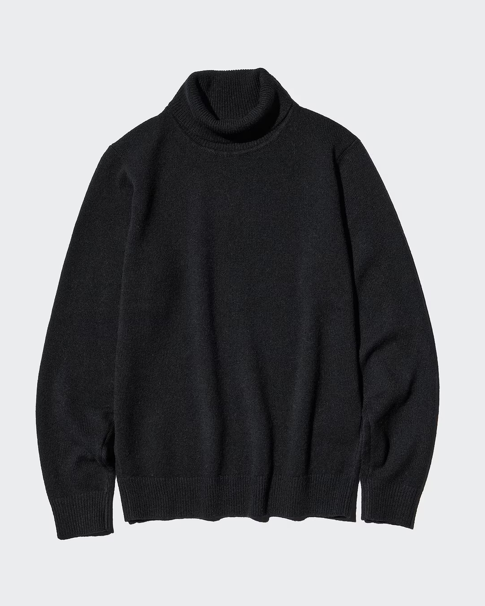 Men's 100% Lambswool Turtleneck Jumper