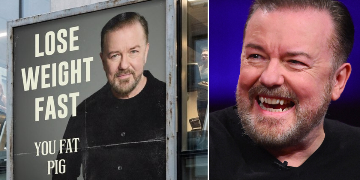 Ricky Gervais brutally fires back after facing complaints for 'mean' and 'cruel' drinks advert