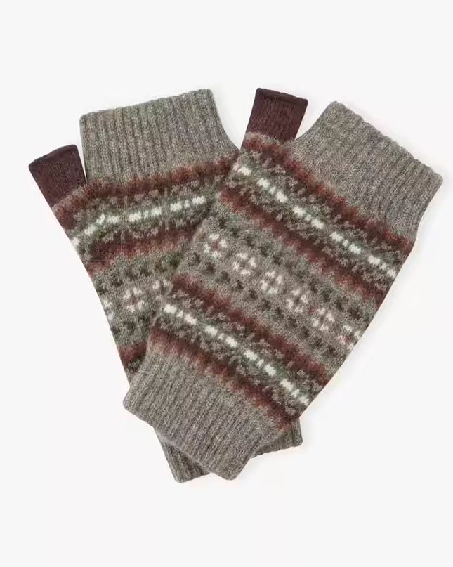 Women's Cashmere Folk Wristwarmers