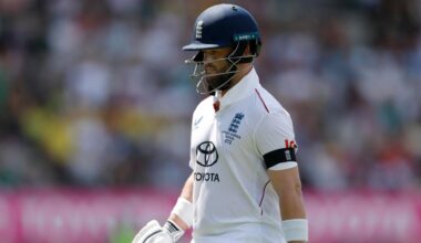 Ben Duckett walks off the field after getting out during The Ashes