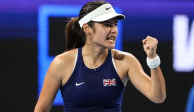 Emma Raducanu gets over £79,000 as tennis star prepares for 2026 Australian Open