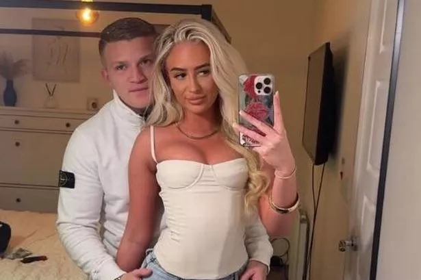 Campbell Hatton and his girlfriend while taking a selfie.