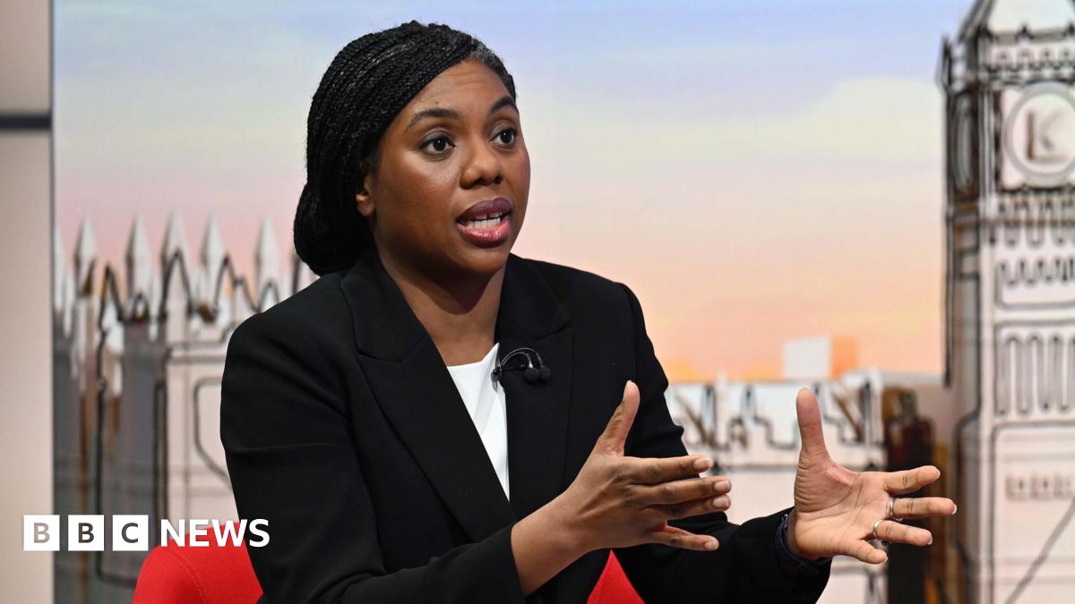 Kemi Badenoch speaking on Sunday with Laura Kuenssberg