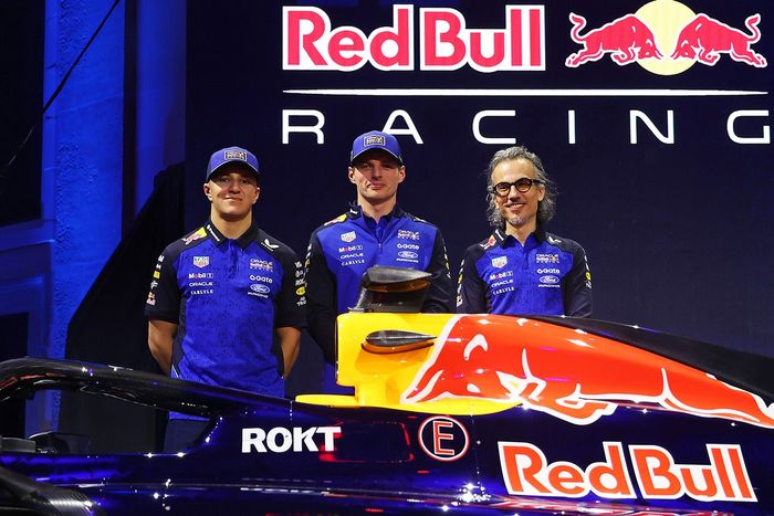 Isack Hadjar, Red Bull Racing, Max Verstappen, Red Bull Racing, Laurent Mekies, Red Bull Racing Team Principal